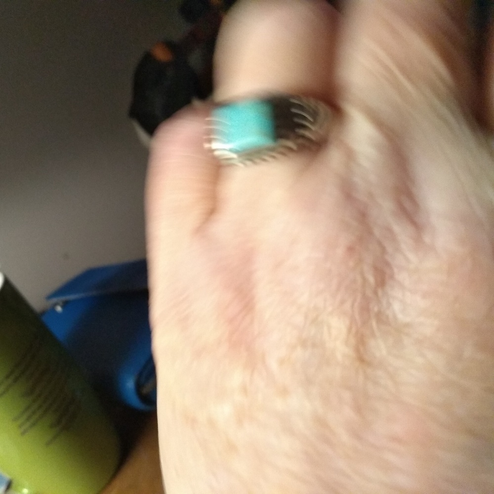 Turquoise ring sz 7 - Picture 5 of 5